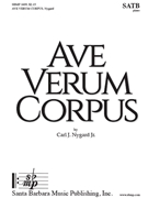 Ave Verum Corpus by Nygard Jr Carl J for SATB and Piano