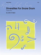 Diversities For Snare Drum by Beck John for Snare Drum
