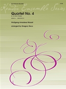 Quartet No. 4 (K. 157 Mvt. 3 Presto) by Mozart Wolfgang Amadeus - Sisco Gregory - for Sax Quartet (AATB Saxophones)