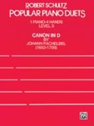 Canon In D by Pachelbel - Schultz - for 1 Piano 4 Hands