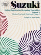 String Quartets For Beginning Ens Volume 3 by - Knaus Joseph - for Str Quartet E (Vol 3 Suzuki Violin)