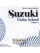 Suzuki Violin School - Volume 4 CD by Suzuki Shinichi Nadien David for Accompaniment CD