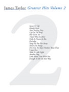 Greatest Hits Volume 2 by Taylor James James Taylor for PVG Collection