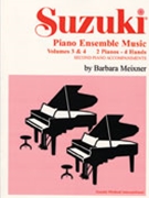 Suzuki Piano Ensemble Music Volume 3 & 4 by Suzuki - Meixner Barbara - for 2 Piano 4 Hands
