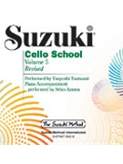 Suzuki Cello School - Volume 5 CD by Suzuki Shinichi Tsutsumi Tsuyoshi for Accompaniment CD (Vol 5 Tsutsumi Plays)