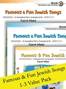 Famous & Fun Jewish Songs Value Pack [Piano] by - Matz Carol - for Value Pack