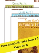 Carol Matz's Favorite Solos 1-3 (Value Pack) [Piano] by Matz Carol for Piano