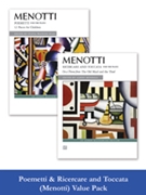 Poemetti & Ricercare/Toccata by Menotti Gian Carlo for Piano (Value Pak)