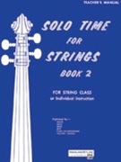 Solo Time For Strings Bk 2 by Etling and Siennicki for Cond Score