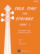 Solo Time For Strings Bk 3 by Etling and Siennicki for String Bass