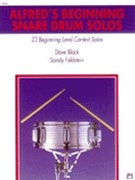 Alfred's Beginning Snare Drum Solos by Black and Feldstein for Snare Drum