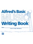 Alfred Music Writing Book 200 by for Manu Paper (Wide Line 6 Stave - 8 X 9 24 Pages)
