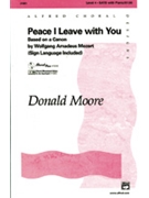Peace I Leave With You by Mozart Wolfgang Amadeus - Moore Donald - for SATB