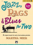 Jazz Rags & Blues For 2 Book 1 by Mier Martha for 1 Piano 4 Hands