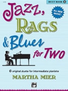 Jazz Rags & Blues For 2 Book 2 by Mier Martha for 1 Piano 4 Hands