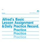 Lesson Assignment/Practice Record for Teaching Aid