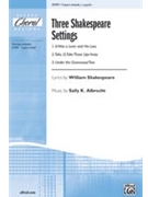 3 Shakespeare Settings by Albrecht Sally K for 3-Part Mixed