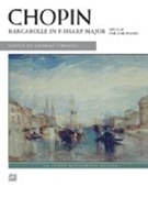 Barcarolle Opus 60 F# Major by Chopin Frederic - Timbrell Charles - for Piano