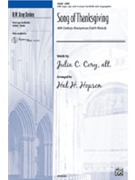 Song Of Thanksgiving by Cory Julia - Hopson Hal H - for SATB