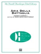 Aria Della Battaglia by Gabrieli Andrea - Scatterday Mark Dav - for Concert Band