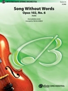 Song Without Words Opus 102 #6 (Faith) by Mendelssohn Felix - McCarrick Tim - for String Orchestra