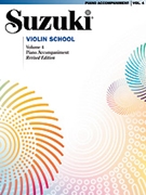 Suzuki Violin School - Volume 4 by Suzuki Shinichi for Piano Accompaniment (Vol 4 Revised)