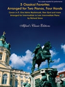 Five Classical Favorites Arranged For 2 Pianos by Simm Richard - Simm Richard - for 2 Piano 4 Hands