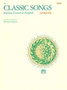 Classic Songs - Italian French & English by - Taylor - for High Voice Collection