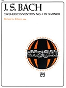 Invention 2-part #4 In D Minor by Bach Johann Sebastian - Palmer - for Piano