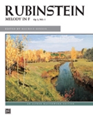 Melody In F Opus 3 #1 by Rubenstein Anton - Hinson Maurice - for Piano