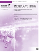 America Give Thanks by - Stephenson Valerie - for Handbells