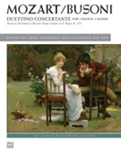 Duettino Concertante by Mozart Wolfgang Amadeus - Busoni Ferruccio - for 2 Piano 4 Hands