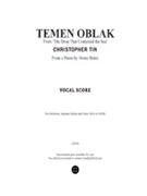 Temen Oblak by Tin Christopher for SATB