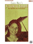 Carol Matz's Favorite Solos Book 3 by Matz Carol for Piano