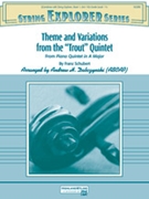 Theme and Variations from the "Trout" Quintet [String Orchestra] by Schubert Franz - Dabczynski Andrew - for Conductor Score