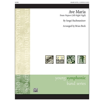 Ave Maria [Concert Band] by Rachmaninoff Sergei - Beck Brian - for Conductor Score