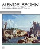 Variations Serieuses Opus 54 by Mendelssohn Felix - Hinson Maurice - for Piano