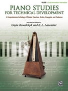 Piano Studies for Technical Development Volume 1 for Piano