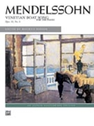 Venetian Boat Song Opus 30 #6 by Mendelssohn Felix - Hinson Maurice - for Piano