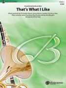 That's What I Like [Concert Band] by Brown / Reeves / Mars / Lawrence for Conductor Score