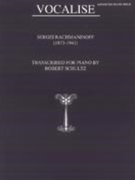Vocalise by Rachmaninoff Sergei - Schultz - for Piano