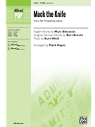 Mack the Knife - from The Threepenny Opera by Weill Kurt - Hayes Mark - Blitzstein and Brecht for TTBB and Piano
