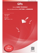 Gifts by Johnson Victor C Sara Teasdale for SATB and Piano