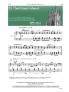 O Thou Great Jehovah by Harlan Benjamin William Williams for SATB and Organ