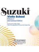 Suzuki Violin School - Volume 3 CD by Suzuki Shinichi Hahn and Zhu for Accompaniment CD (International Edition)