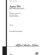 Agnus Dei by Mozart Wolfgang Amadeus - Liebergen Patrick M - for SAB and Piano