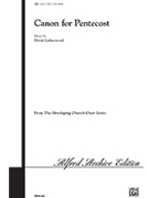 Canon For Pentecost by Catherwood David for SAB and Piano