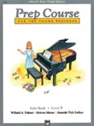 Alfred Basic Solo Book Level Prep F for Piano Method