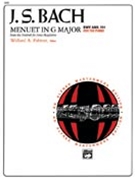 Menuet In G Major BWV 114 by Bach Johann Sebastian - Palmer - for Piano