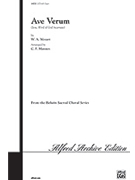Ave Verum (Jesu Word Of God Incarnate) by Mozart Wolfgang Amadeus - Manney Charles - for SATB